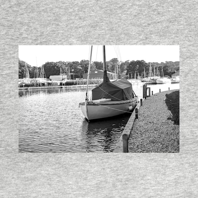 Traditional sailing boat moored on the River Ant, Norfolk by yackers1